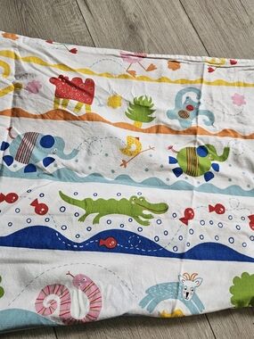Colorful Jungle & Sea Animals Baby Crib Fitted Sheet Cotton Nursery Bedding